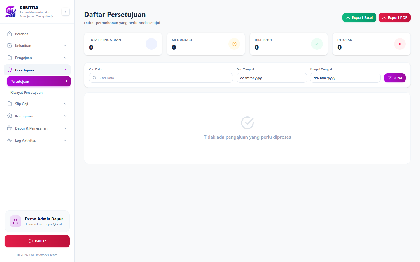 Daftar Persetujuan